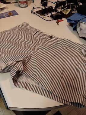 Old Navy Striped Shorts in Navy and White